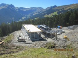 Errichtung Bergstation Rosswaldsesselbahn